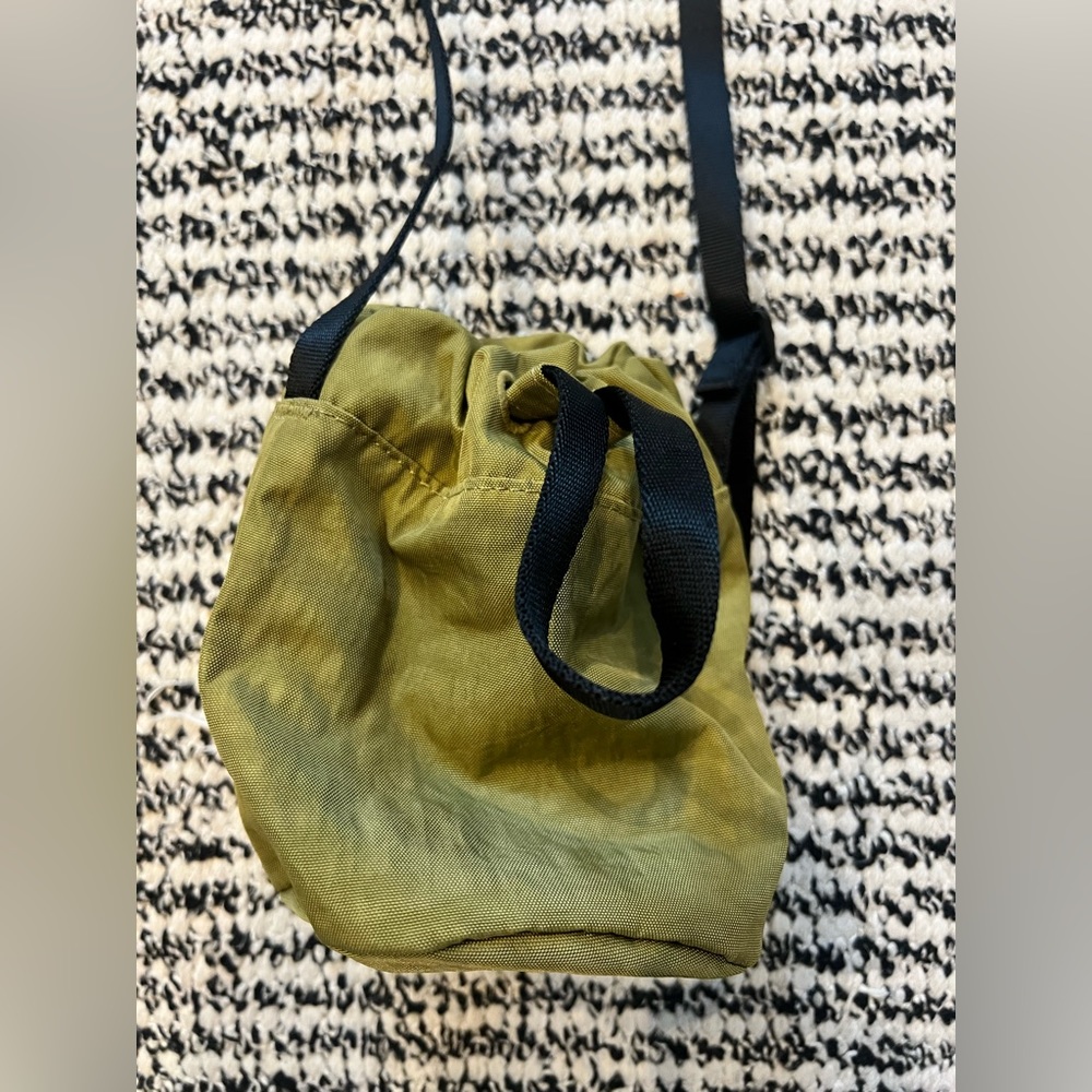 Baggu Mini Nylon Bucket Bag Dark Green